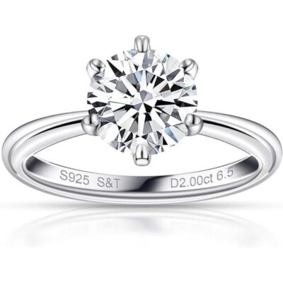 Moissanite Ring (6prong)